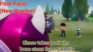 PAW Patrol Clip (New Pipeline) | Chase takes back the bone stone from Sweetie