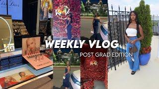 Weekly Vlog | D.C Trip, Shopping + hauls, skin care routine, working out + more