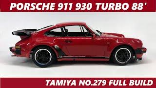 Porsche 911 Turbo 88 from Tamiya, the Widowmaker scale car  full build 2⃣4⃣2⃣7⃣9⃣, 1/24, beginner 