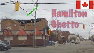 The sketchy ghetto hoods of Hamilton, Ontario (trashy Industrial Area) #HamOnt #Ghetto #Hood