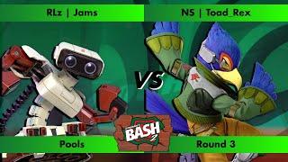 Gourmet Bash 2 - RLz | Jams (Rob) vs NS | Toad_Rex (Falco) Pools - Ultimate Singles