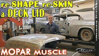 Re-Skinning a Modified Trunk Lid - FINAL Part -  1956 Chrysler Windsor Muscle Car