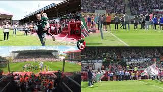 Tom Youngs leads Leicester Tigers out for the final time