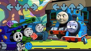 FNF Triple Thomas Tank VS 3D CGI Thomas & Baby Thomas (Can Can) - Friday Night Funkin'