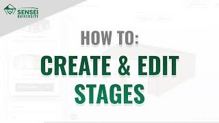 Creating Stages in Sensei CRM | Lead Stages | Customer Stages | Sensei