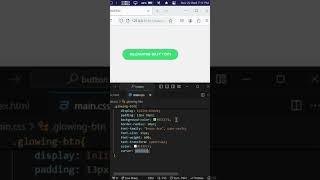Glowing Button with HTML and CSS #ui #tips #tipsandtricks #htmlcss #webdesign
