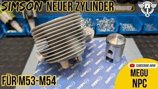 Neuer Simson NPC 50ccm Vollaluminium Zylinder für M53 M54 Motor