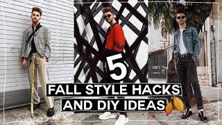 5 Mens Fall Fashion HACKS + DIY Project Ideas! (2017) // Imdrewscott