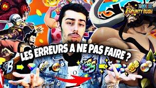 LES ERREURS À ÉVITER POUR BIEN UP SON COMPTE ? One Piece Bounty Rush| OPBR