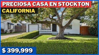 SE VENDE HERMOSA CASA DE 2 HABITACIONES EN STOCKTON CALIFORNIA