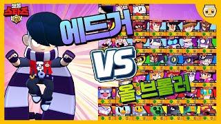 에드거 vs 모든 브롤러!! 오늘 에드거 받기 전에 무조건 봐야함...ㄷㄷ [브롤스타즈]