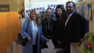 Slovakia: Zuzana Caputova casts vote in presidential runoff