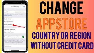 How to change Appstore country or region without Credit Card | How to Change Appstore Country | iOS