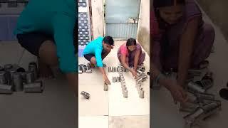 Vivek Kumar and Uma nishad gilas decoration for मां #maa #shortvideoviral #trending