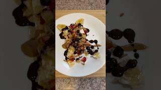 Let’s make a banana split  #healthyrecipes #healthysnacks #breakfast #healthybreakfast