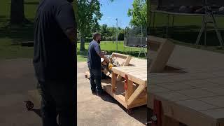 Man does a quick walk around to showcase his workbench build!