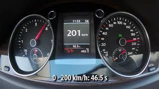 Volkswagen Passat B7 DSG 2.0 TDI (170hp) acceleration