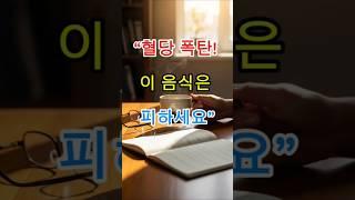 “혈당 올리는 음식, 이 3가지는 꼭 피하세요” #시니어건강 #당뇨 #혈당관리 #식단주의 #건강습관 #식단정보