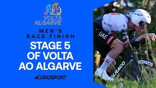 TIME TRIAL DRAMA  | Men's Stage 5 Final KM's Volta Algarve 2025 | Eurosport Cycling