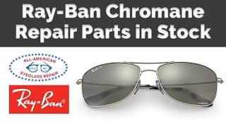 Ray-Ban Chromance Sunglasses Replacement Parts are Available at All-American Eyeglass Repair