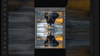 HOW TO CREATE REELECTION IN PHOTOSHOP #shorts #youtubeshorts #tutorial #photoshop