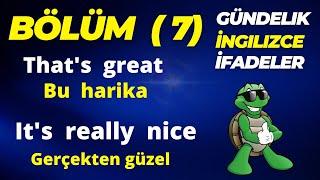 Gündelik İngilizce İfadeler - Bölüm 7 - It's really nice | Türkçe Animasyonlu