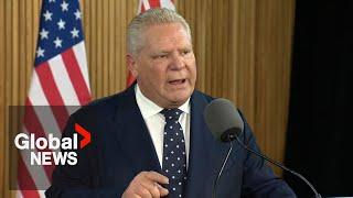 Ontario's Doug Ford says Trump tariffs mean auto sector "will shut down within 10 days" | FULL