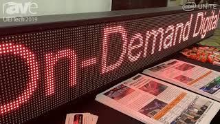 UB Tech 2019: On-Demand Digital Display Showcases Its LED Stock Ticker Display