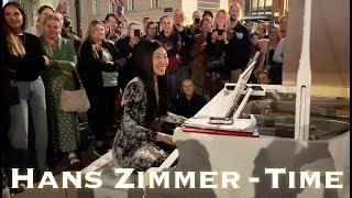 Emotional Street Piano Performance: Hans Zimmer's 'time' | YUKI PIANO