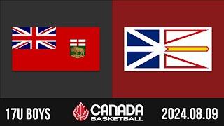 2024 Canada Basketball Nationals  17U BOYS: Manitoba v Newfoundland & Labrador [Aug 9, 2024]