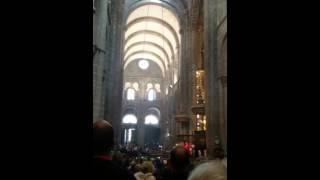 西班牙 聖地牙哥大教堂的燻香儀式 The Botafumeiro at the Cathedral of Santiago de Compostela