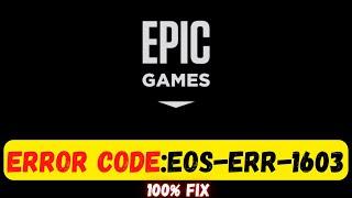 How to Fix Epic online services has failed to install Error Code: EOS-ERR-1603 (2023)