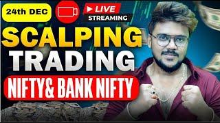 Banknifty & Nifty Live Optionstrading | 24 December | Zero Hero live trade #banknifty #nifty