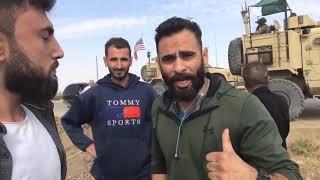 Abd Askerleri Kamışlı'da Tepki Gösteren ypg Yandaşlarının Aracına Çarptı!