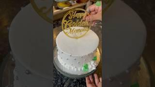 simple cake decorating ideas  cake decorating ideas  #shorts #masterchefimran #cake