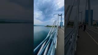 Виноградовский мост  Красноярск/ река Енисей. #красноярск #енисей