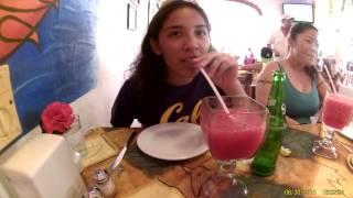 July 30, 2015 - Mexico Cruise - Puerto Vallarta - Dinner at Happy Lobster (Angel's first drink)