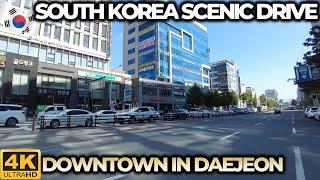 South Korea Scenic Drive in Daejeon City, 4K