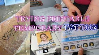 DIY Fake Tattoos (Printable Inkjet Printer Friendly Craft) Cricut crafter