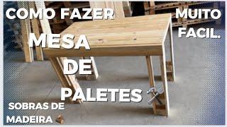 “como fazer mesa de palete ️