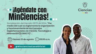 Socialización Decreto 0979 de 2024 de MinCiencias