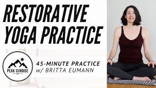 Restorative Yoga Practice (45 min) - Britta Eumann