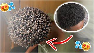 How To Get Curls For Short 4C Hair FAST (Black Men)