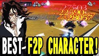 THE BEST FREE TO PLAY CHARACTER! ZANGETSU DAMAGE TEST! Bleach Brave Souls!