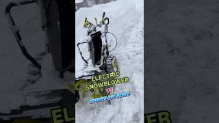 ELECTRIC SNOWBLOWER vs SNOWPLOW leftovers
