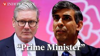 Starmer calls Sunak 'prime minister' after two months in power