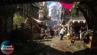 Medieval Town Ambience | Realistic Immersive Soundscape