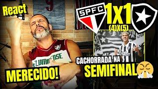 React melhores momentos São Paulo 1(4)x(5)1 Botafogo | Glorioso na Semi da Liberta e merecido!