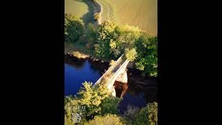  West Tees Railway Bridge: Reflections of History  #aerialfootage #rivertees #viaduct #railway