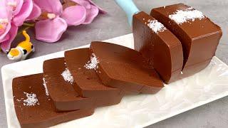 Pour 1 chocolate into the milk! Delicious dessert! NO flour! I don't shop in stores anymore